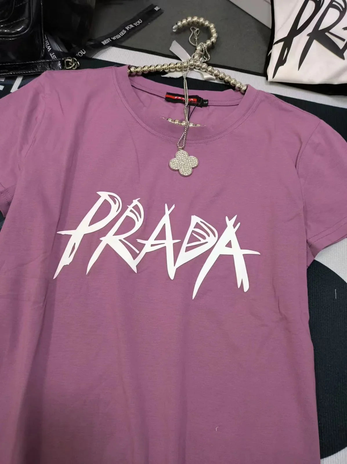 PRADA || Logo T-shirt In Cotton Jersey For Girls