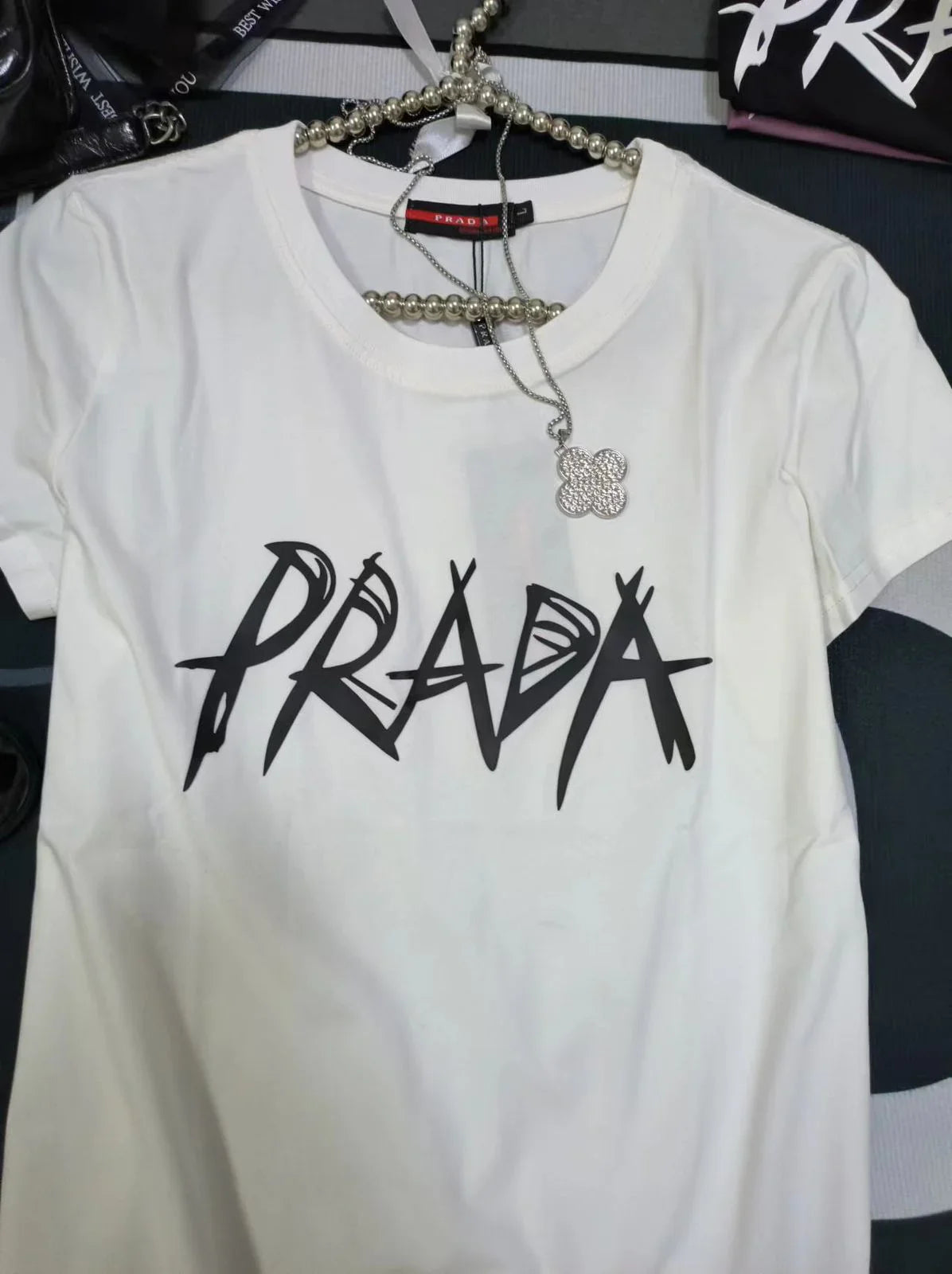 PRADA || Logo T-shirt In Cotton Jersey For Girls