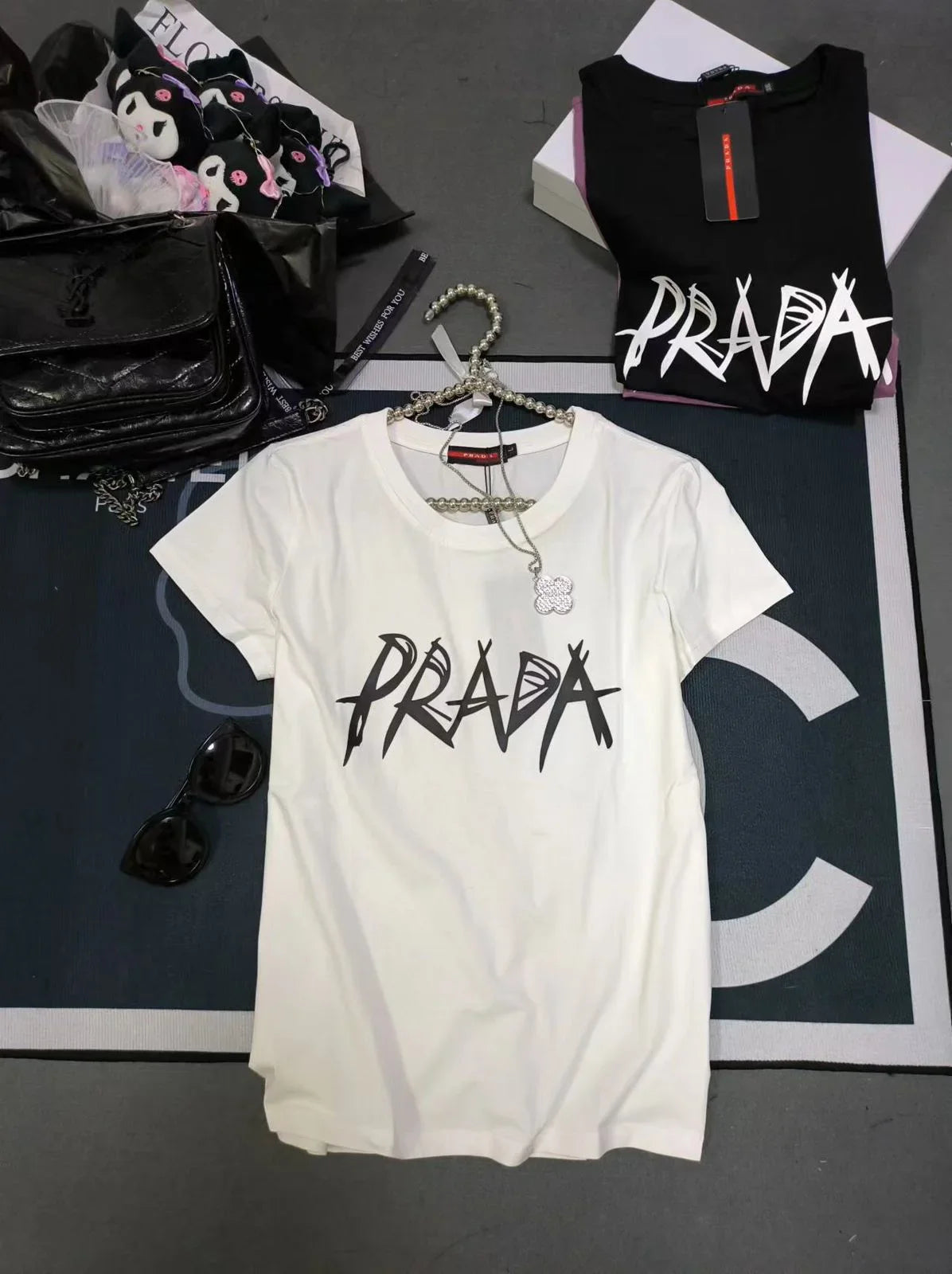 PRADA || Logo T-shirt In Cotton Jersey For Girls