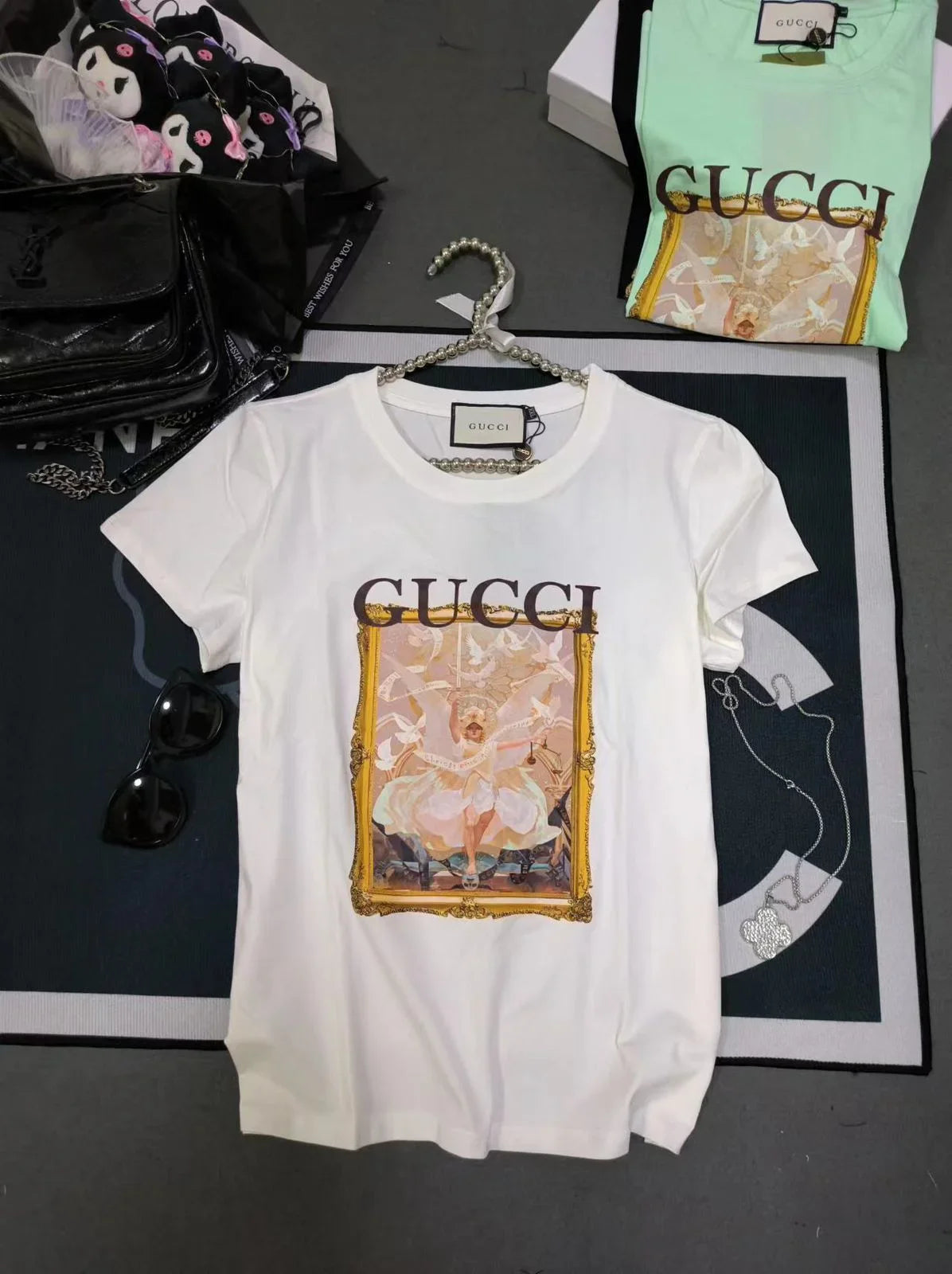 GUCCI || Logo Printed Cotton Short Sleeve T-Shirt For Girls