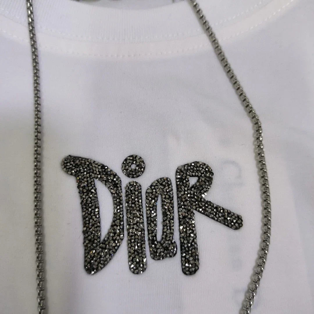 CHRISTIAN DIOR || Dior Homme Logo Embroidered Cotton Crewneck T-Shirt