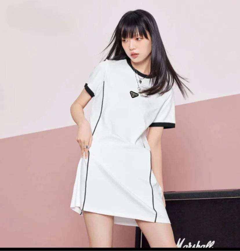 PRADA || Krystal Flared Minidress For Girls