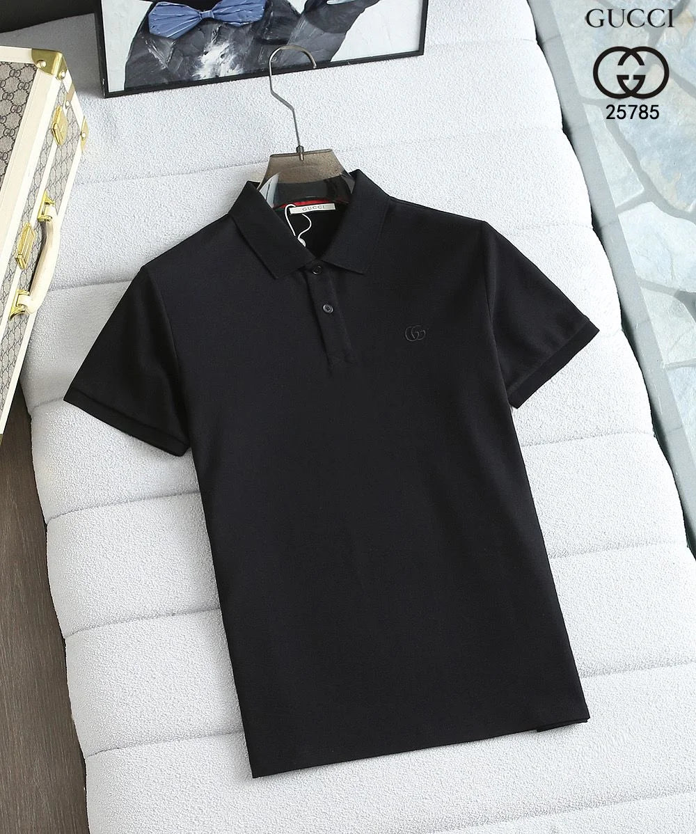 GUCCI || GG Logo Classic Cotton Pique Polo T-Shirt