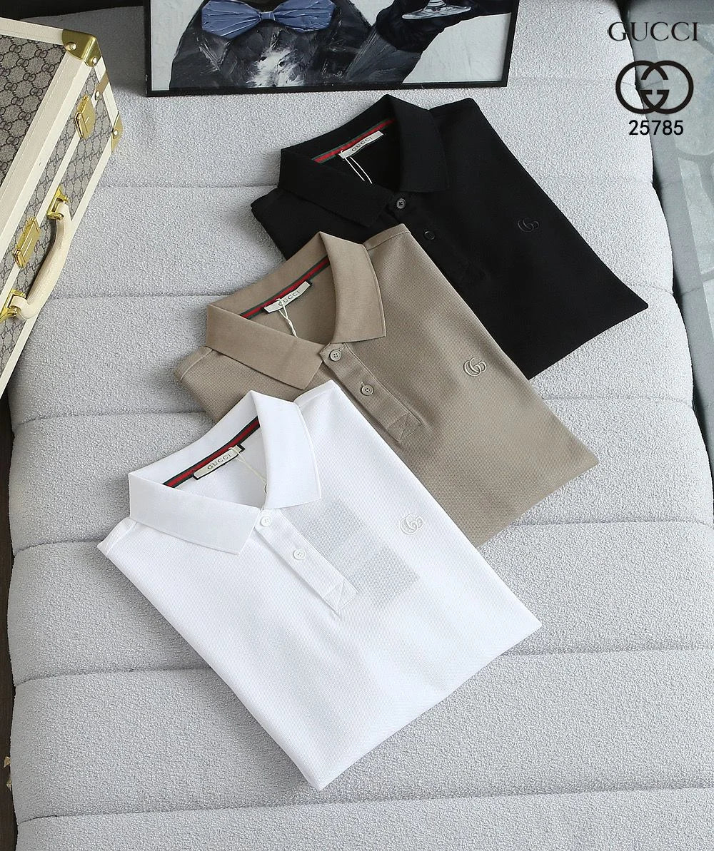 GUCCI || GG Logo Classic Cotton Pique Polo T-Shirt