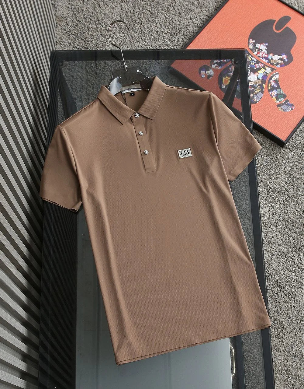 CHRISTIAN DIOR || Cotton Stretch Pique Polo T-Shirt