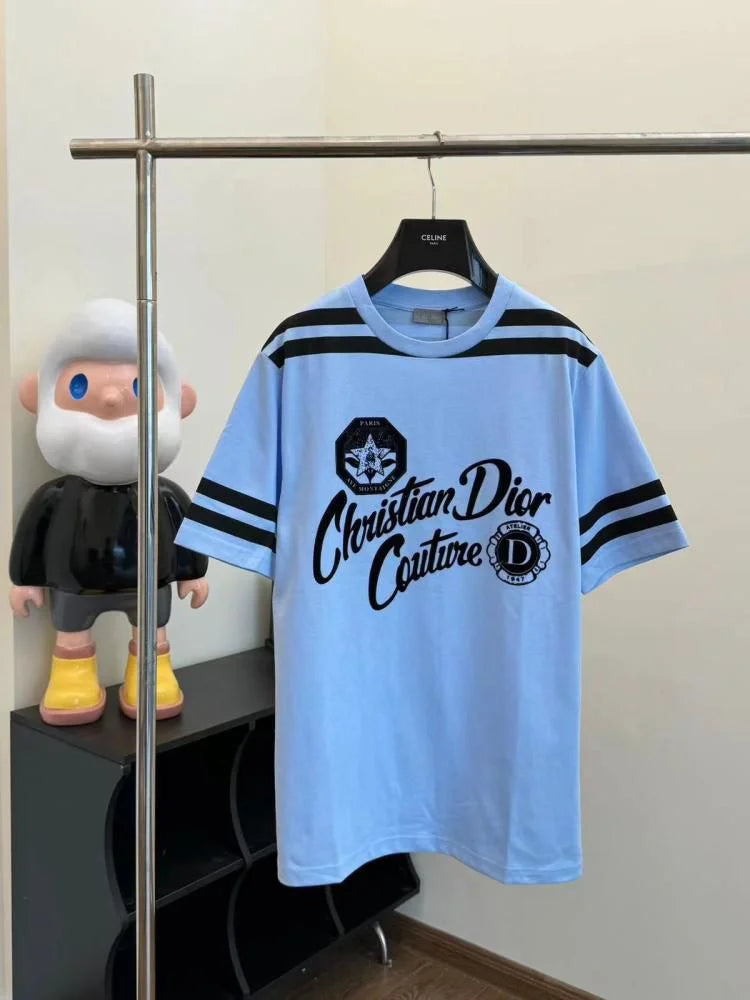 CHRISTIAN DIOR || 2024 SS Unisex Street Style Cotton Short Sleeves Logo Luxury T-Shirt