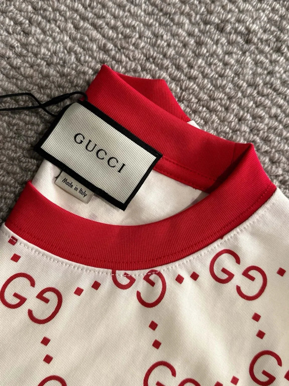 GUCCI || All-Over GG Logo Print T-Shirt