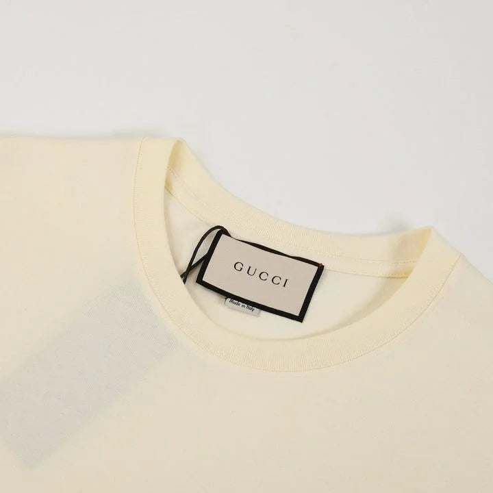 GUCCI ||  Men's Gucci 3D 1921 Logo Print T-Shirt / Cream