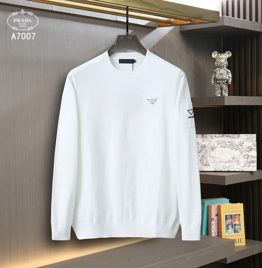 PRADA || Cotton Crew-Neck Sweatshirt