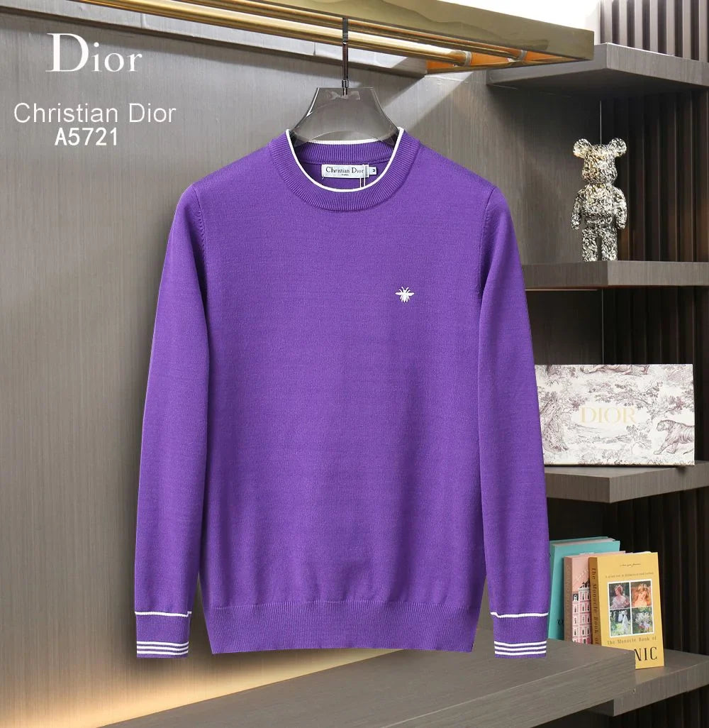 CHRISTIAN DIOR || Drop-Shoulder Sleeve Crew-Neck Pull-Over