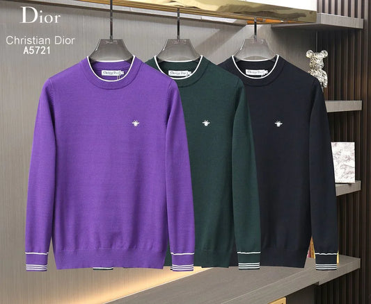 CHRISTIAN DIOR || Drop-Shoulder Sleeve Crew-Neck Pull-Over