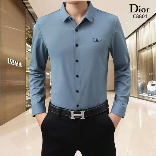 CHRISTIAN DIOR || Luxury Fully Strechable Long Sleeves Shirt