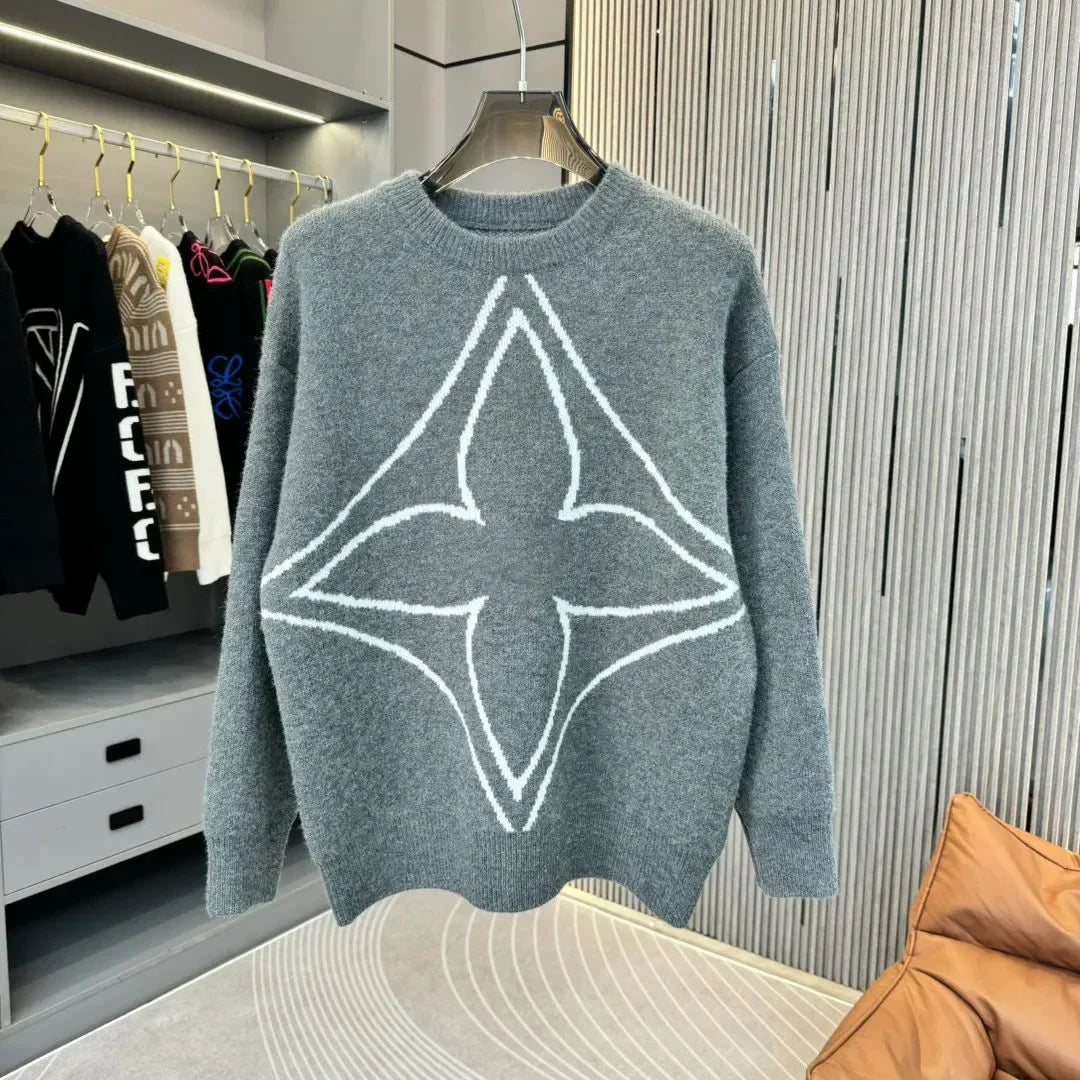 LOUIS VUITTON || LV Snowflake Logo Pullover