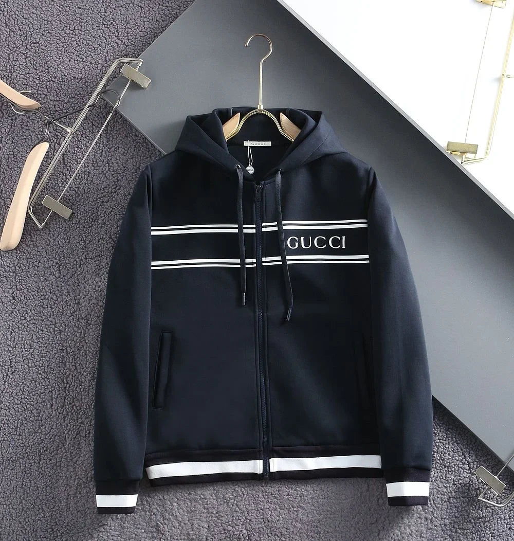 GUCCI || Logo tech Zip-Up Hoodie