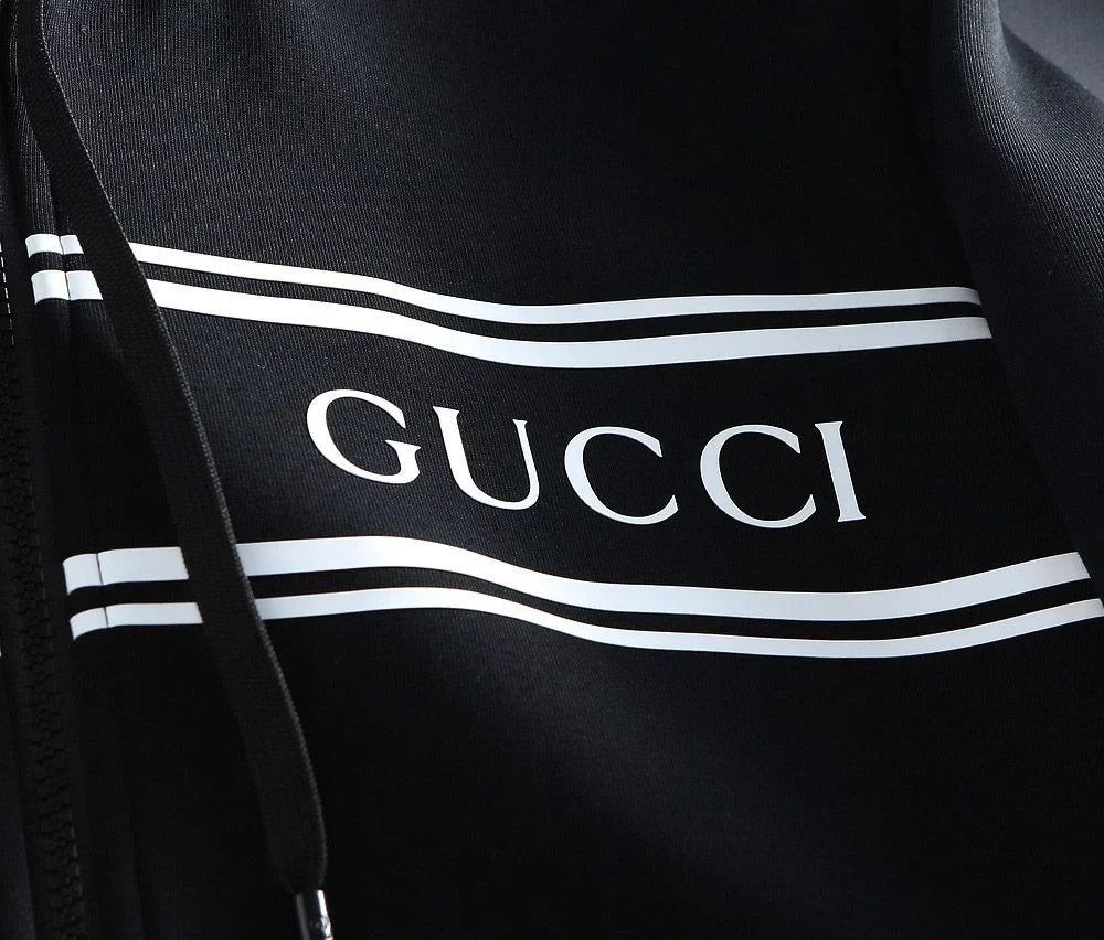 GUCCI || Logo tech Zip-Up Hoodie