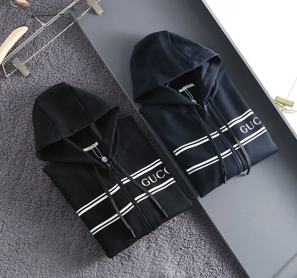 GUCCI || Logo tech Zip-Up Hoodie