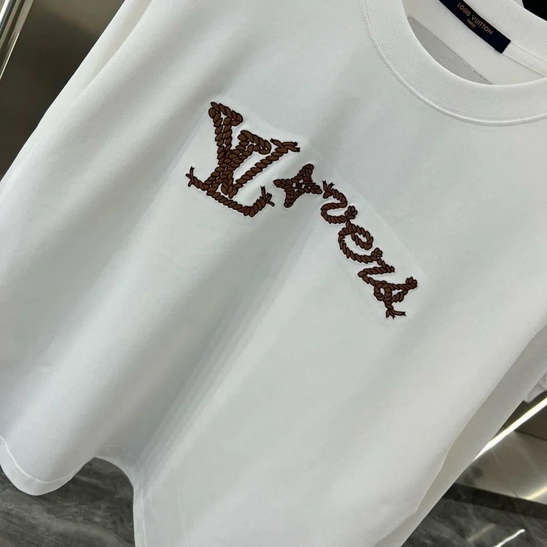 LOUIS VUITTON || LV Lover Signature Logo Crewneck Cotton Fleece Sweatshirt