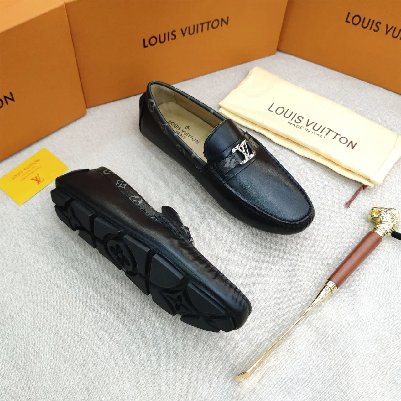 LOUIS VUITTON || Monte Carlo Moccasins - Luxury Black /Brown