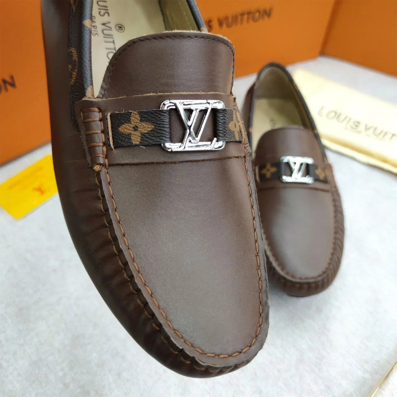 LOUIS VUITTON || Monte Carlo Moccasins - Luxury Black /Brown