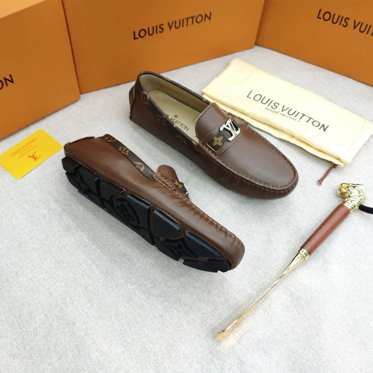 LOUIS VUITTON || Monte Carlo Moccasins - Luxury Black /Brown