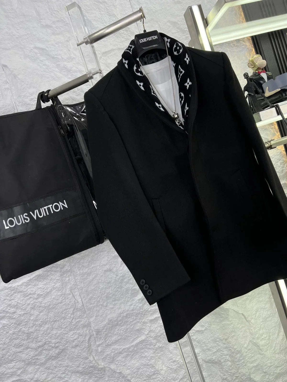 LOUIS VUITTON ||  Wool Cashmere Tailored Long Coat