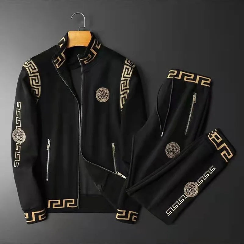 VERSACE || Medusa Logo Varsity Tracksuit Set