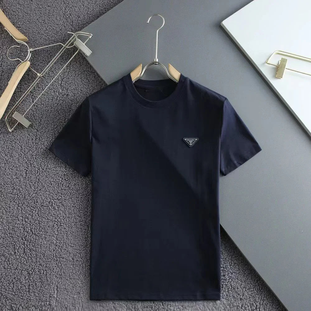 PRADA || Triangle Logo Technical Jersey T-Shirt