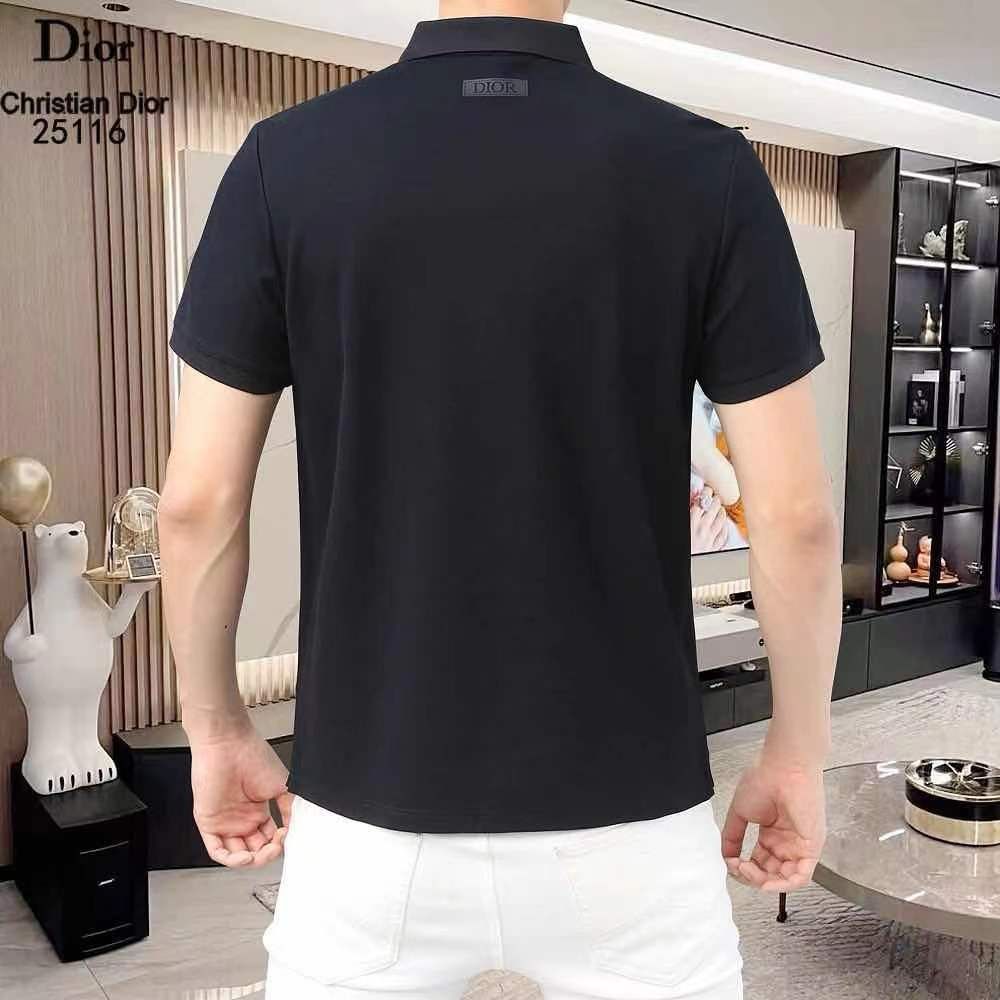 CHRISTIAN DIOR || Dior Logo Regular Fit Polo T-Shirt with Spread Collar