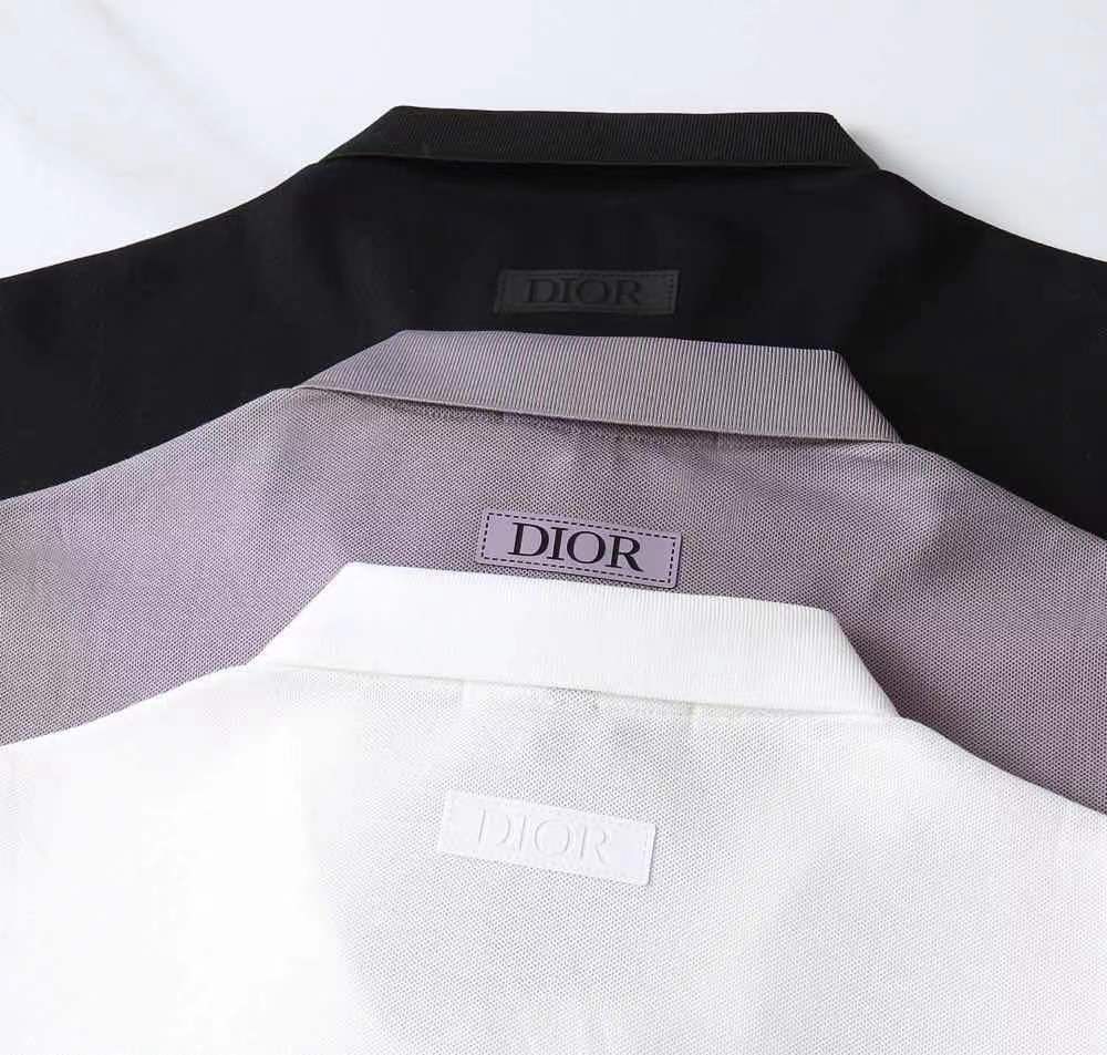 CHRISTIAN DIOR || Dior Logo Regular Fit Polo T-Shirt with Spread Collar