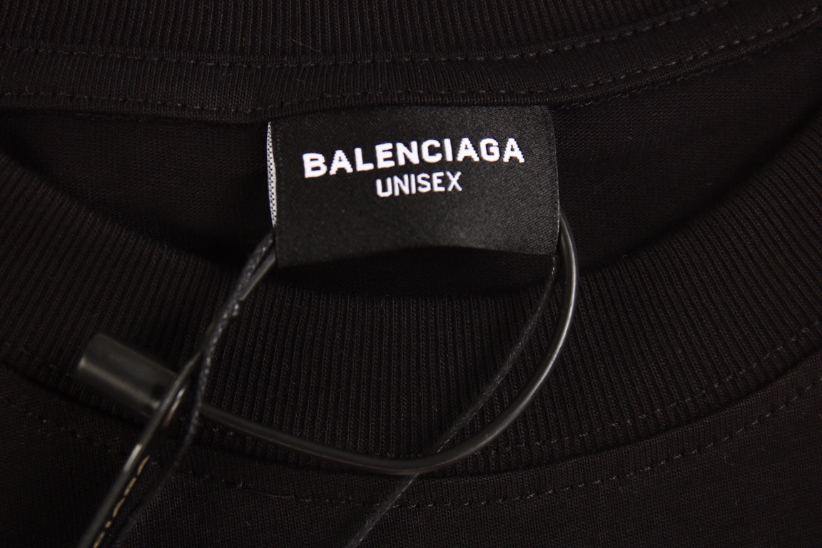 BALENCIAGA SPRAY LOGO T-SHIRT BLACK