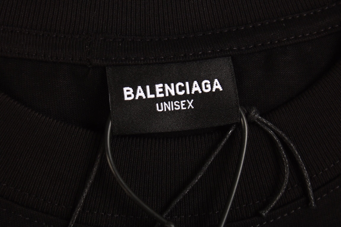 BALENCIAGA LOGO T-SHIRT BLACK