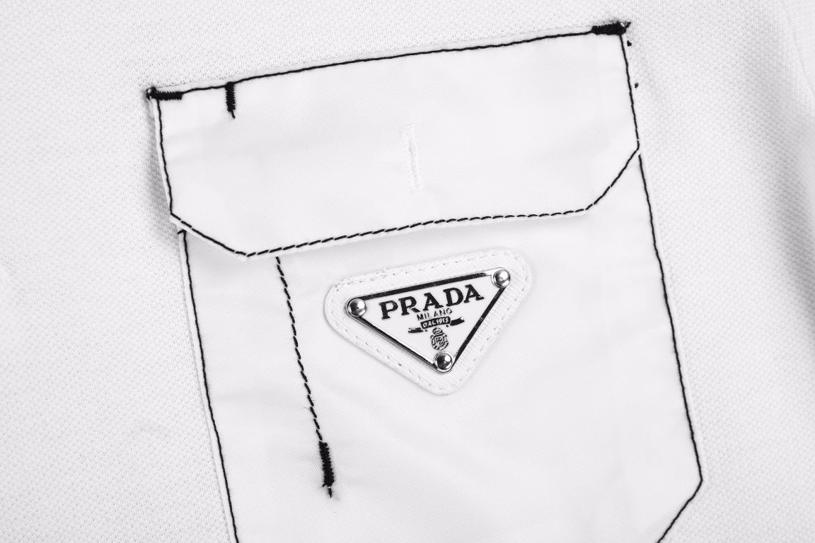 Prada "Chic Pocket Detail" Polo Shirt