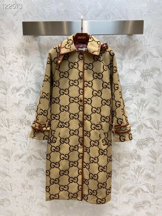 Gucci Jumbo GG Canvas Coat For Women