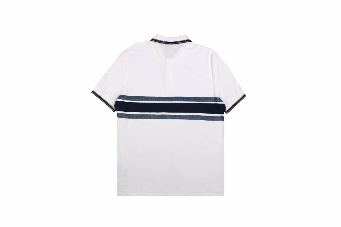 Christian Dior "Striped Logo" Polo Shirt