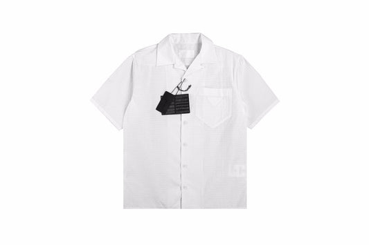 Stylish Prada Short-Sleeve Button-Up Shirt for Effortless Elegance