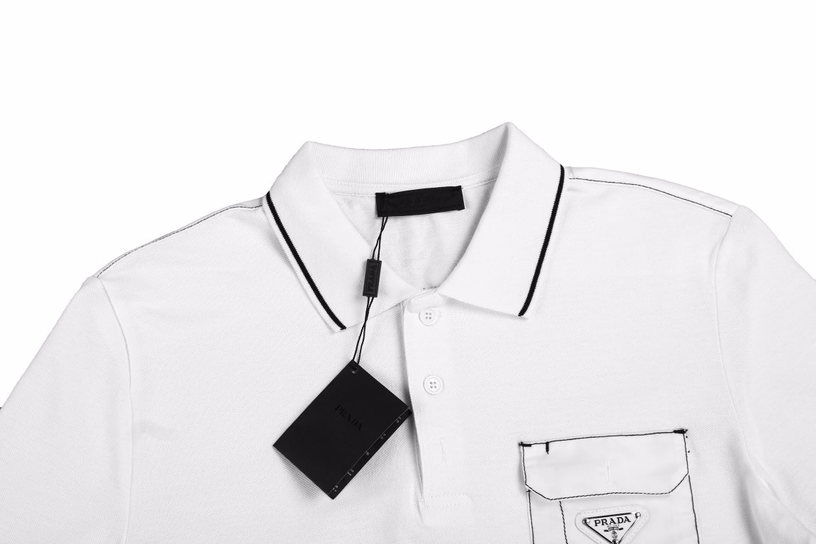 Prada "Chic Pocket Detail" Polo Shirt