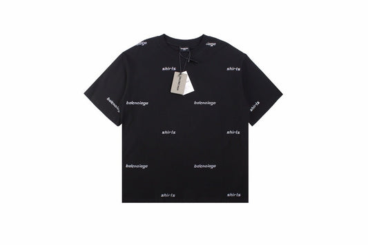 Balenciaga Allover Logo Print T-Shirt