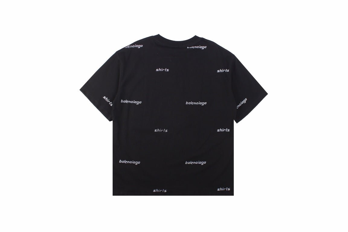 Balenciaga Allover Logo Print T-Shirt