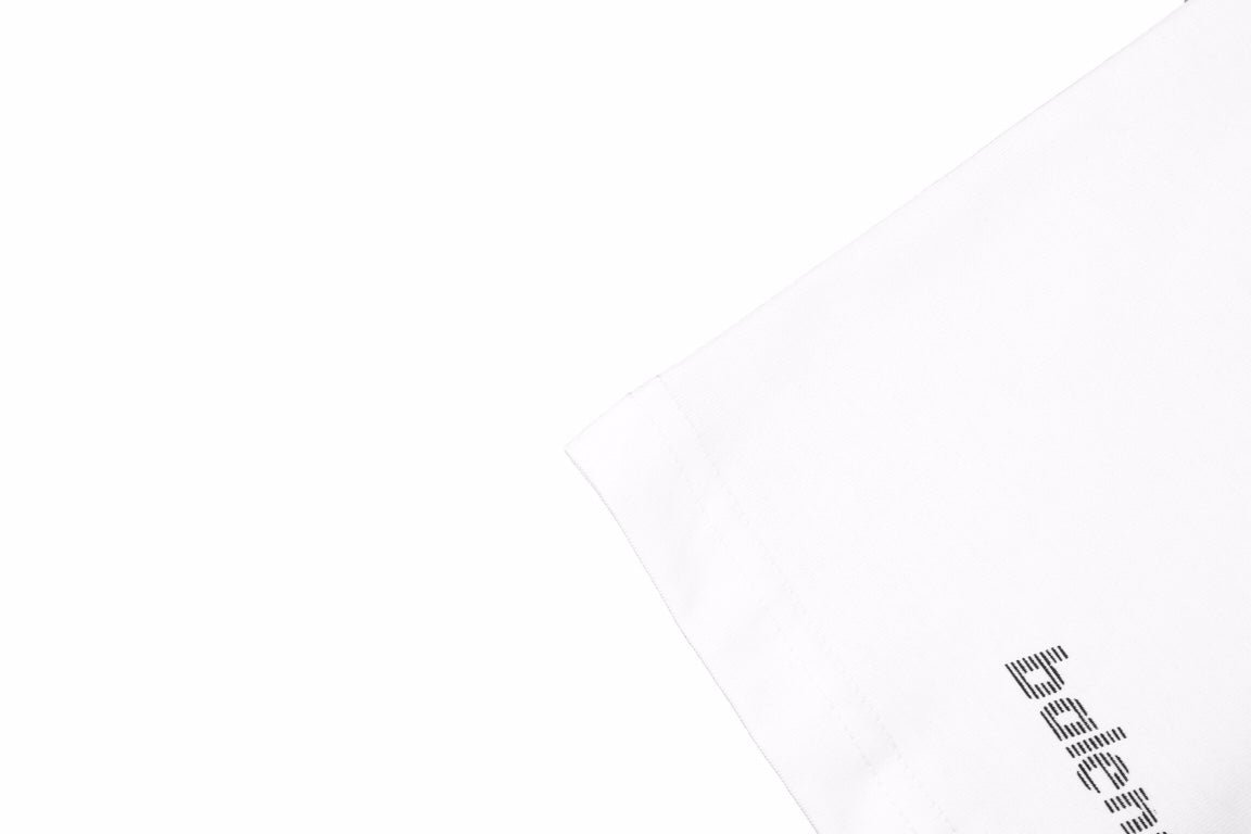 Balenciaga Allover Logo Print T-Shirt - White