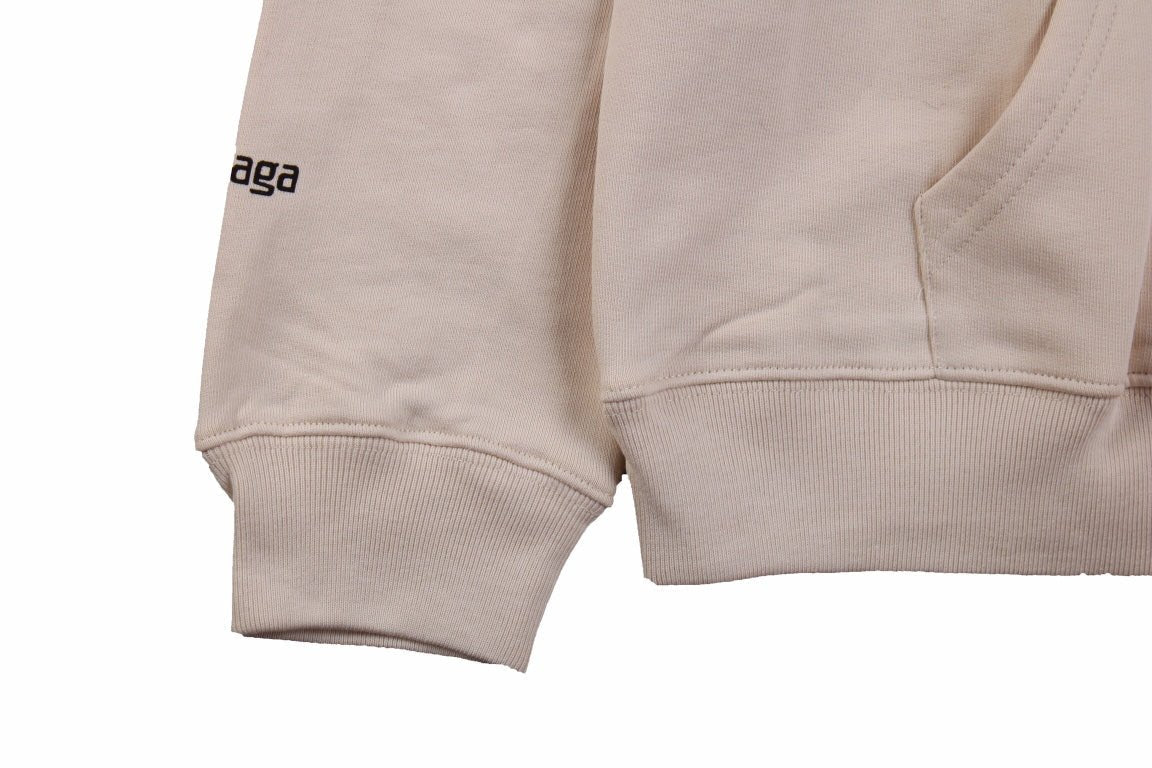 Balenciaga Beige Multilogo Hoodie