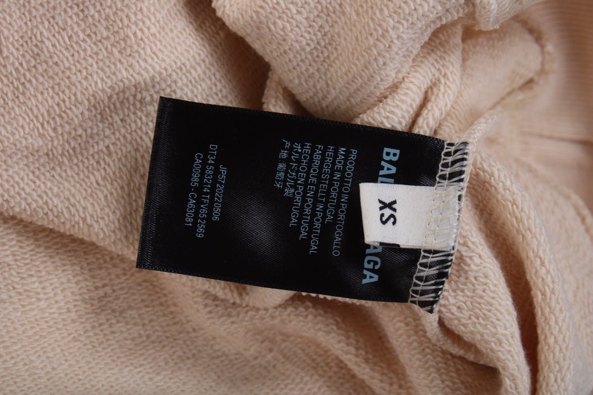 Balenciaga Beige Multilogo Hoodie