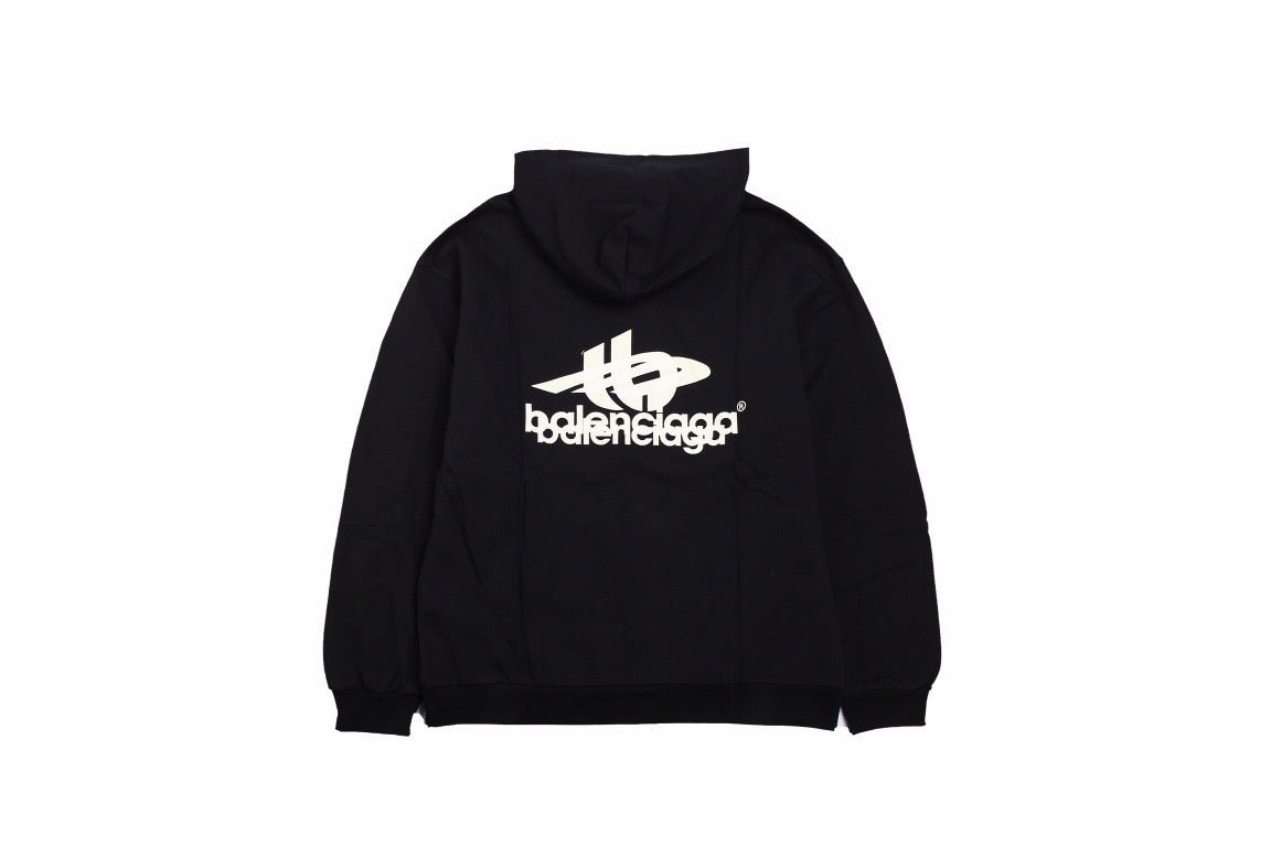 Balenciaga Black Graphic Hoodie