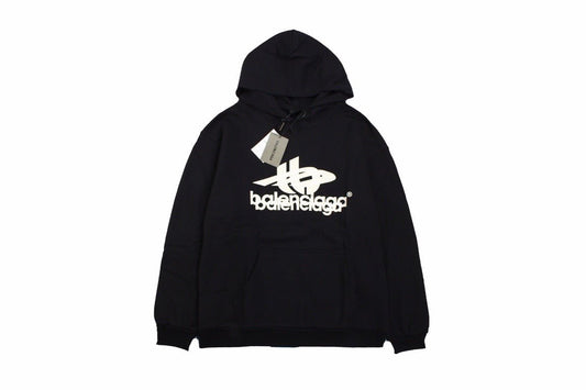 Balenciaga Black Graphic Hoodie