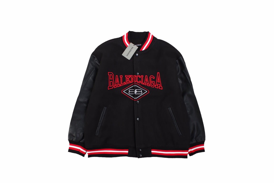 Balenciaga Black Varsity Jacket