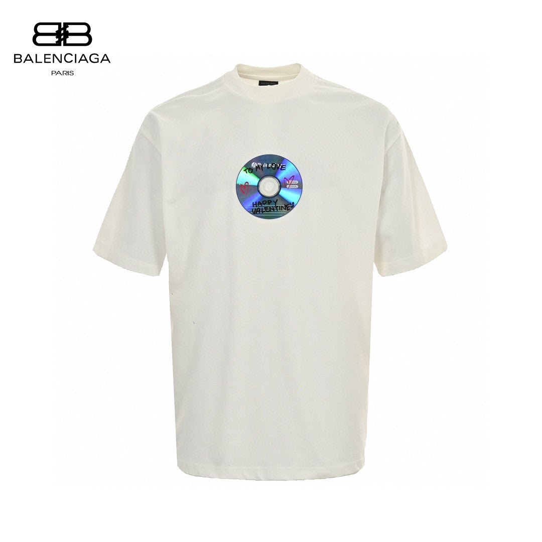 Balenciaga CD Graphic White T-Shirt