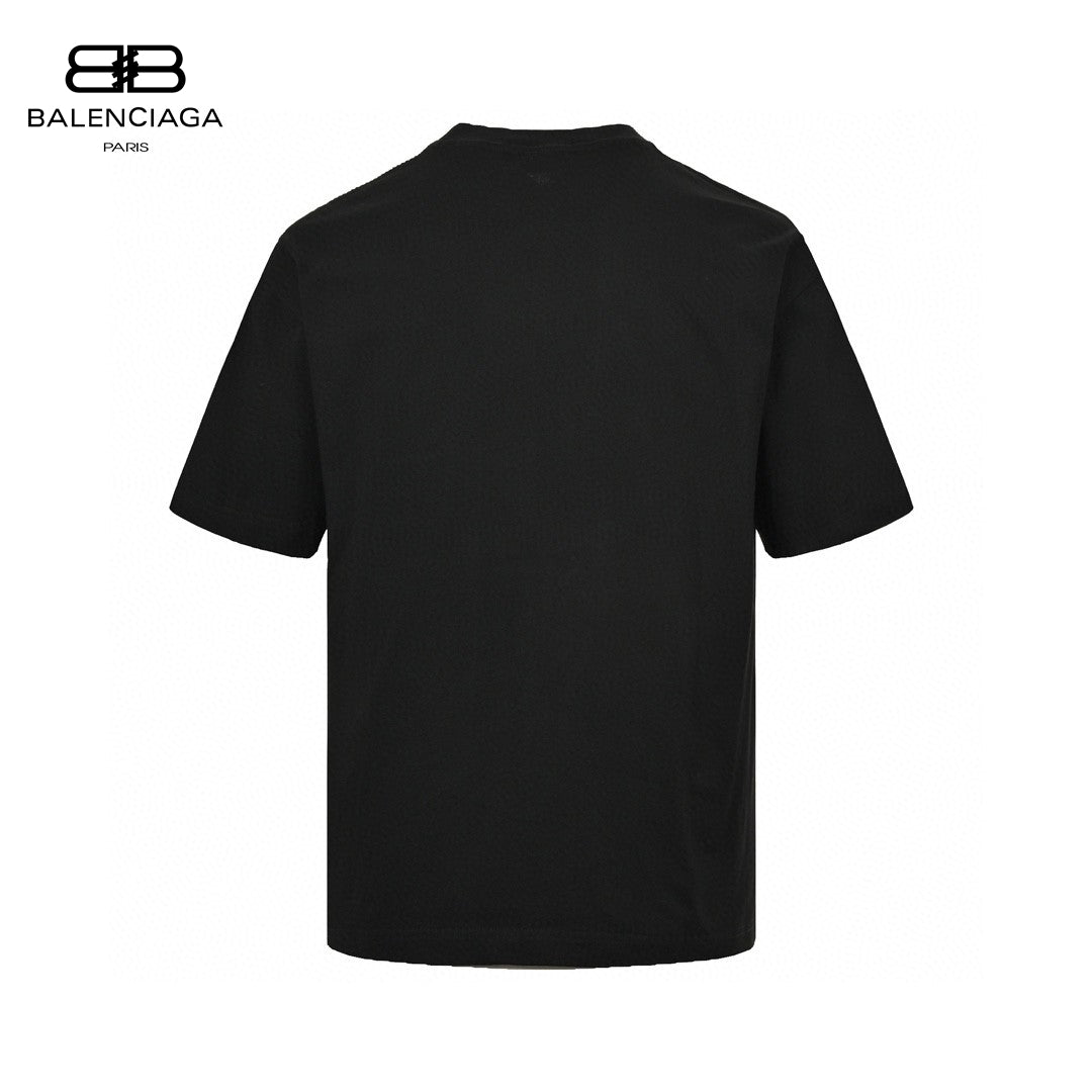 Balenciaga Cracked 'BB' Logo T-Shirt (Black)