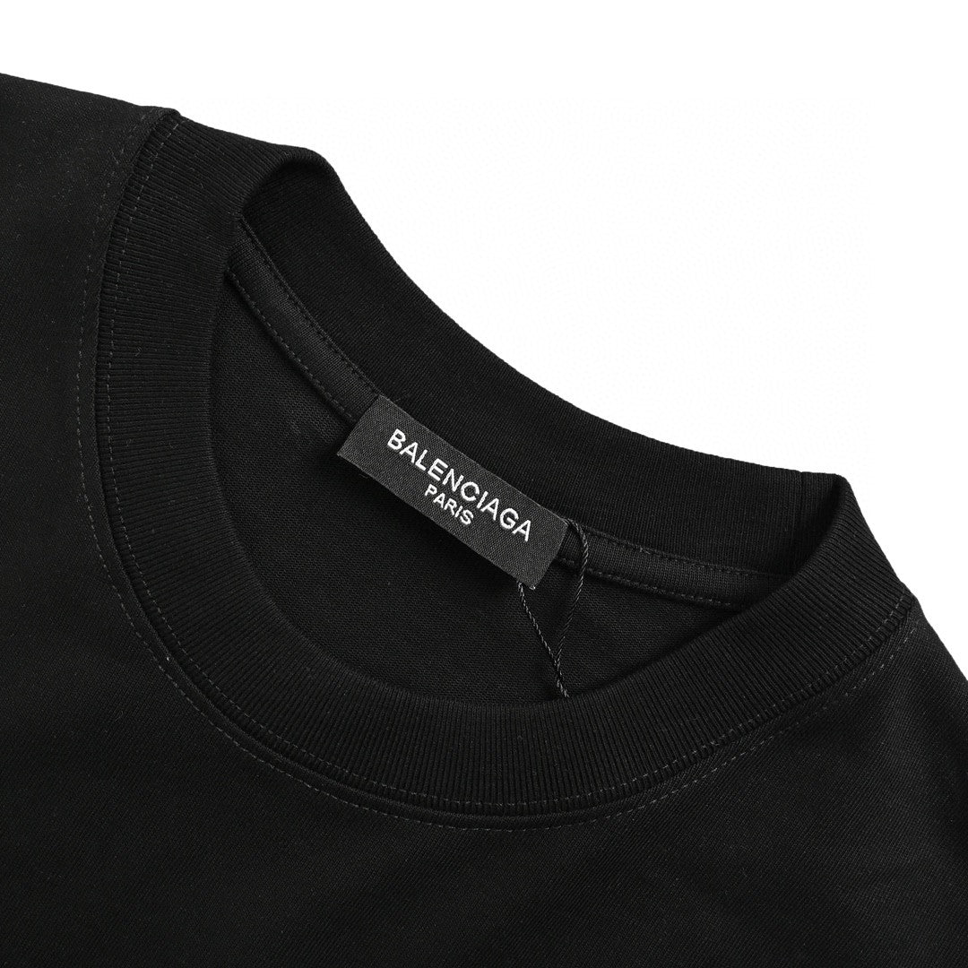 Balenciaga Crystal Logo T-Shirt in Black