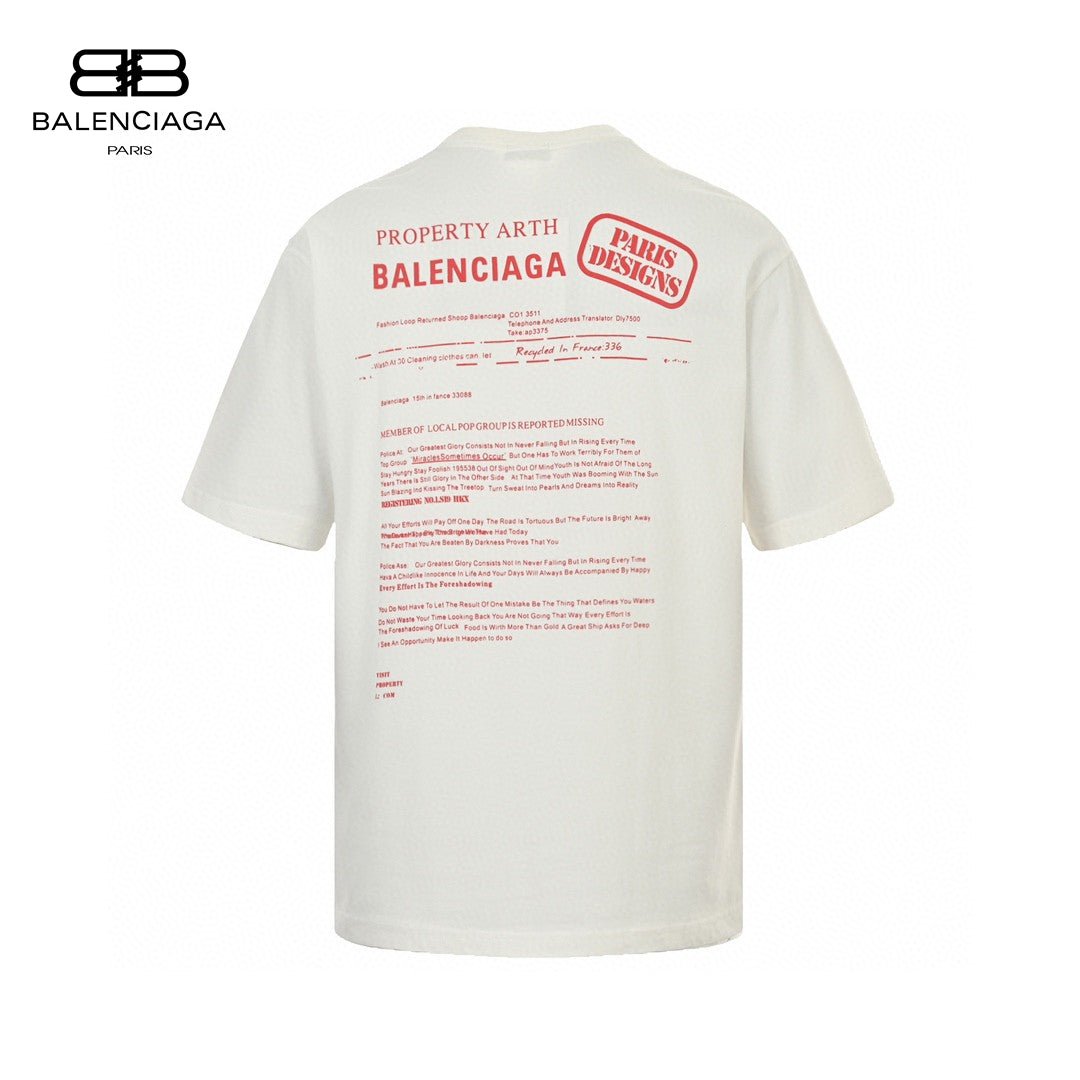 Balenciaga Design Team T-Shirt (White)