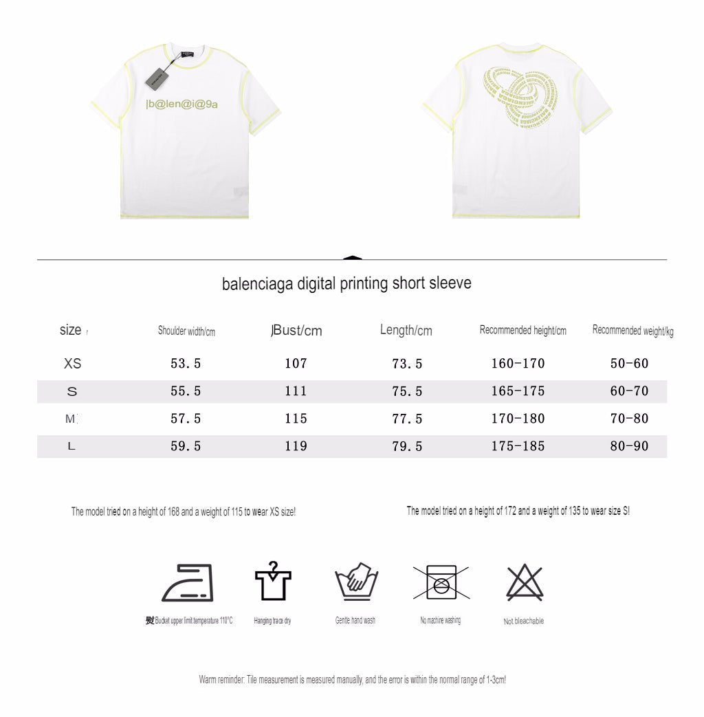 Balenciaga Digital Age Logo T-Shirt