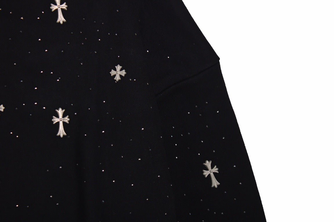 Balenciaga Embellished Sweatshirt - Black